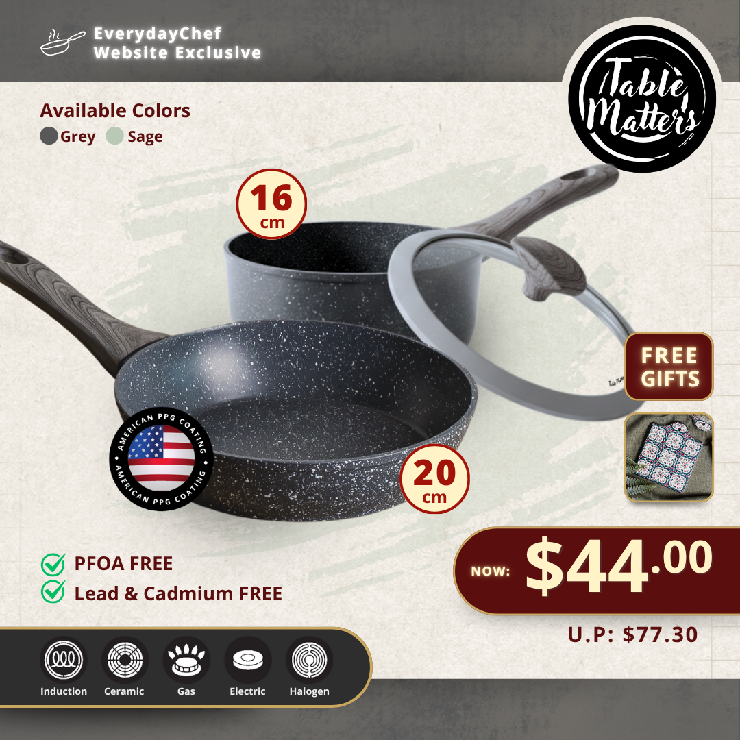 Everyday Chef: 20CM Fry Pan + 20CM Pot Set