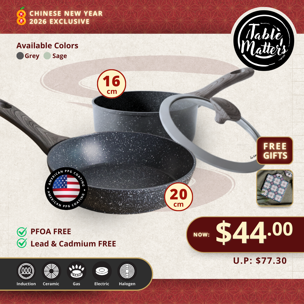 Everyday Chef: Fry Pan + Pot Set