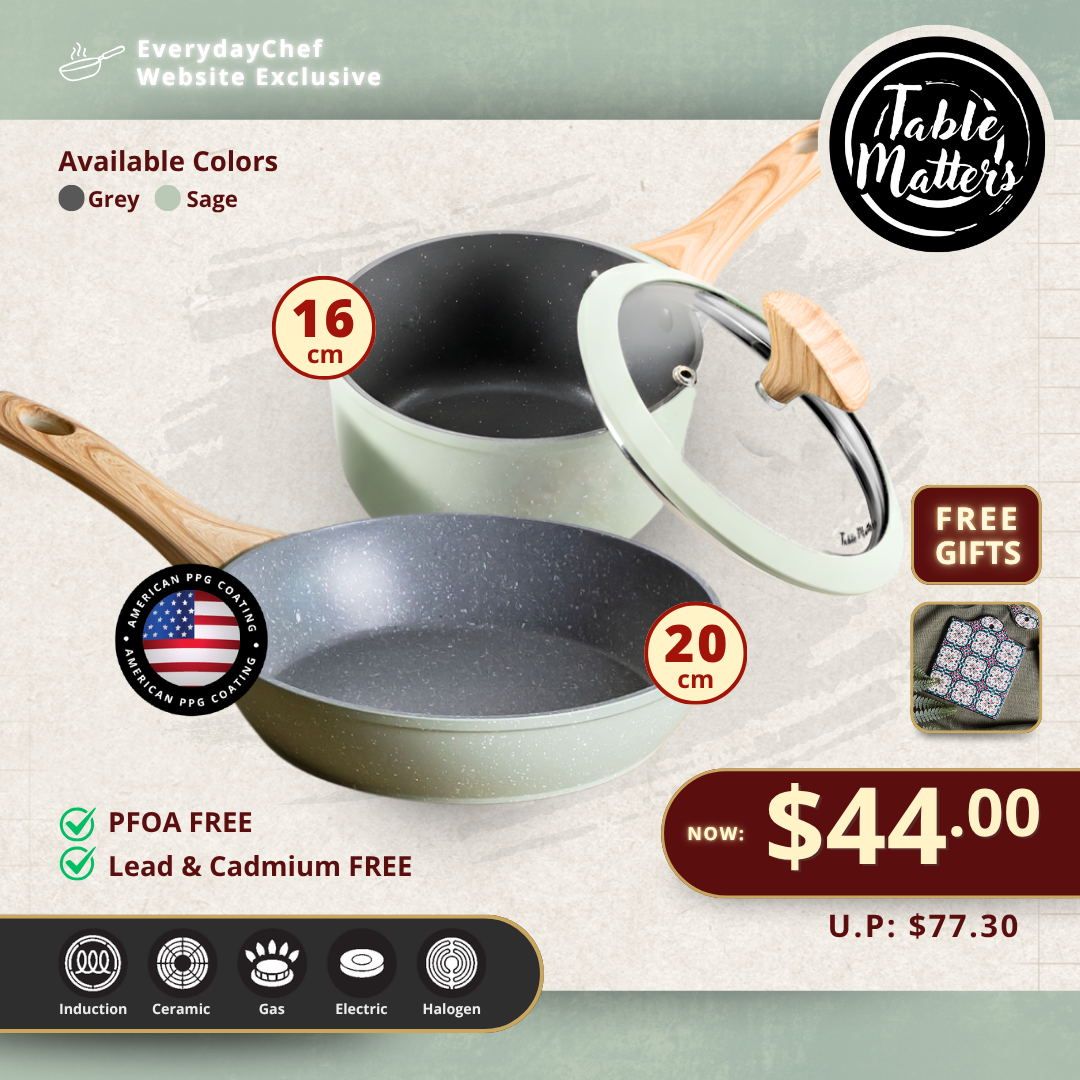 Everyday Chef: 20CM Fry Pan + 20CM Pot Set