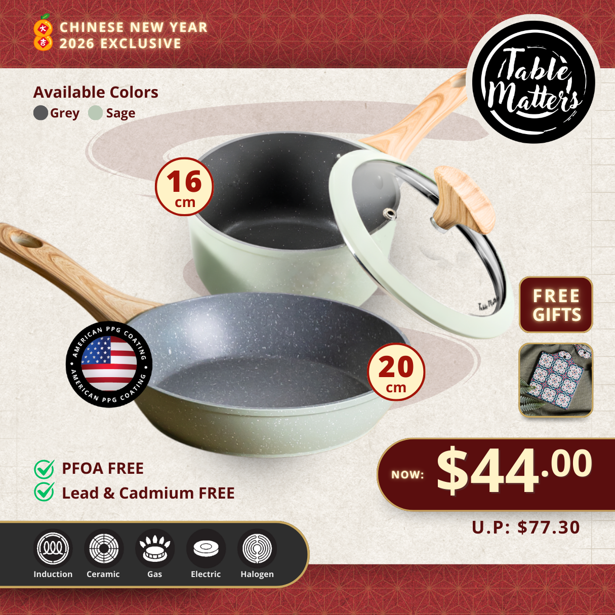 Everyday Chef: Fry Pan + Pot Set