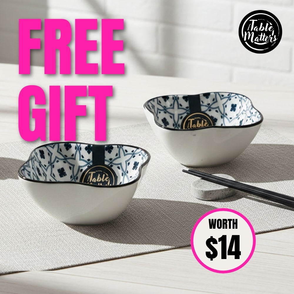 [FREE GIFT] 2x Flower Shaped Saucer (Worth $14)