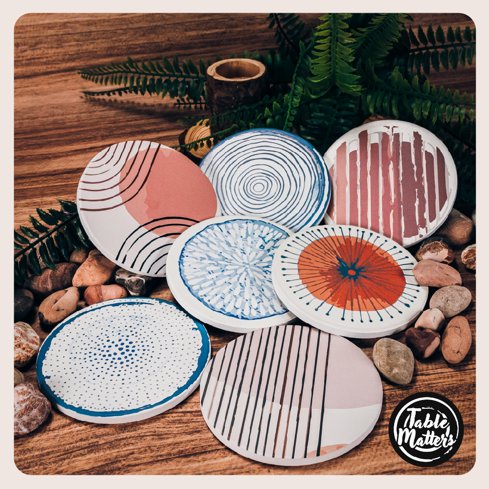 Assorted Gaia Cup Coaster Set