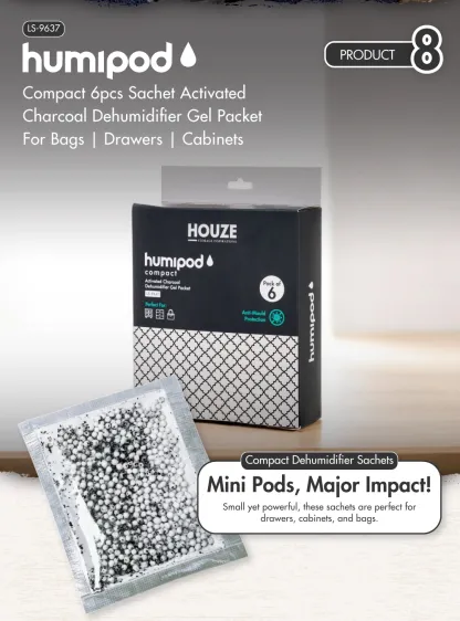 Bundle Deal - 36pcs Humipod Disposable Activated Charcoal Dehumidifier Brand Box (Worth Up To SGD193)