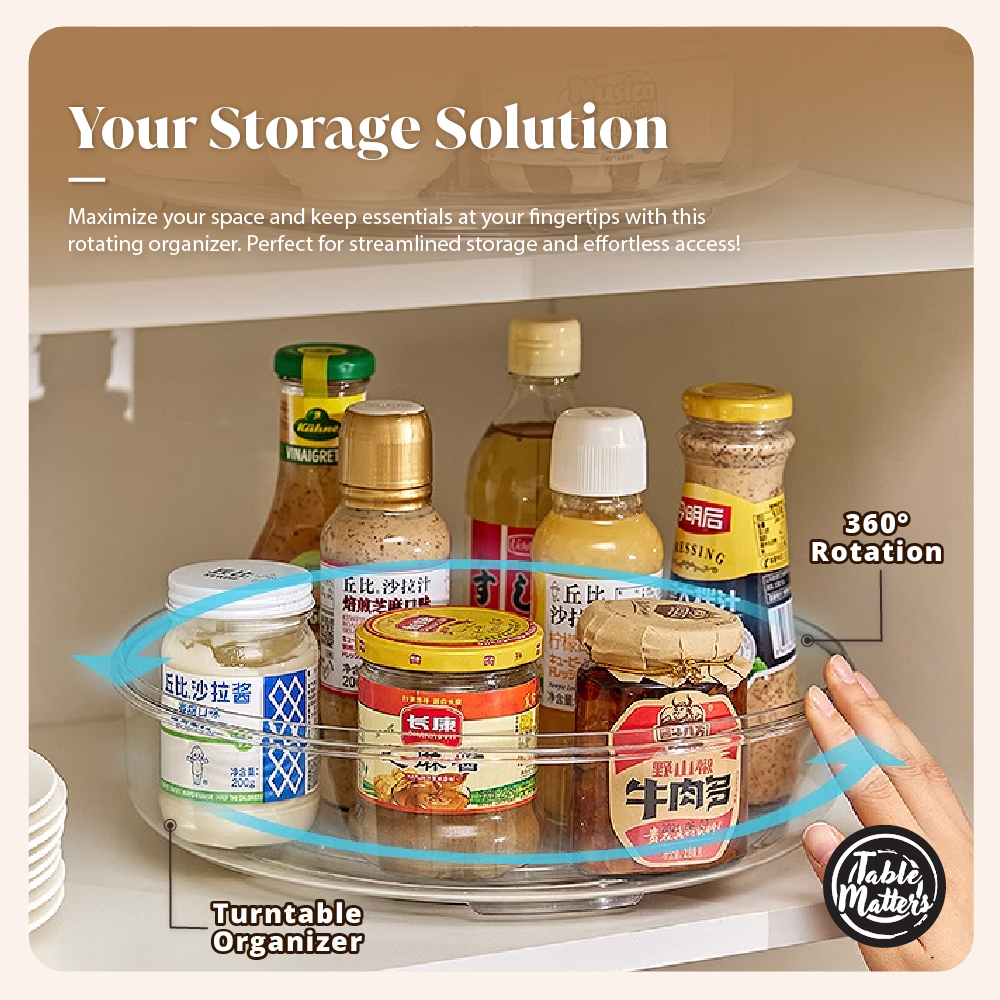 KLEAR 12.2inch/31cm Storage Turntable Lazy Susan Organizer Collection
