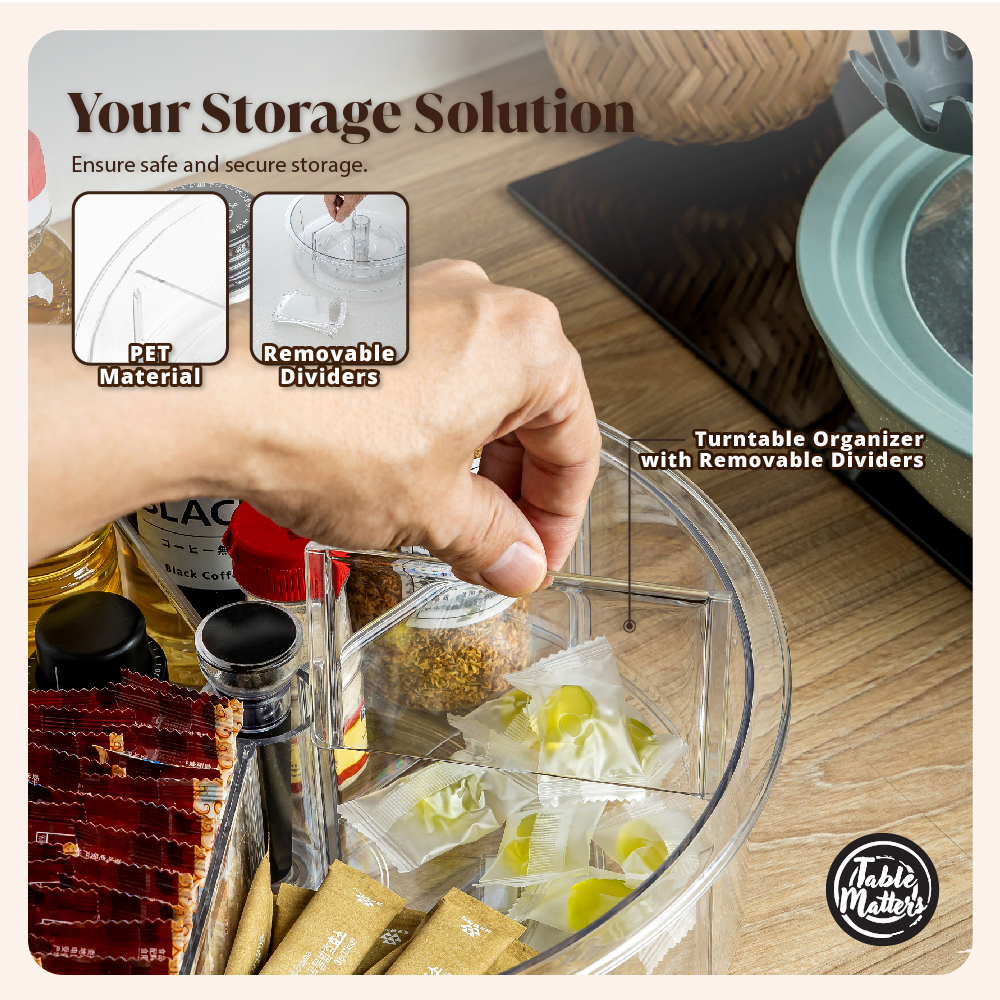 KLEAR 12.2inch/31cm Storage Turntable Lazy Susan Organizer Collection