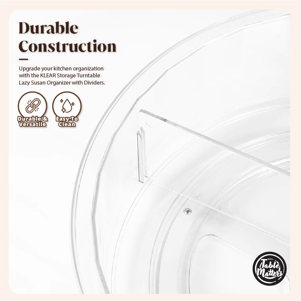 KLEAR 12.2inch/31cm Storage Turntable Lazy Susan Organizer Collection