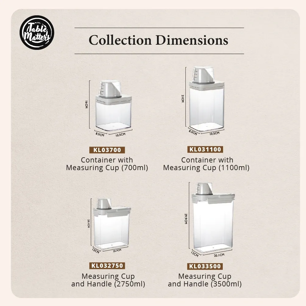 KLEAR Airtight Food Grade Compartment Storage Container Collection