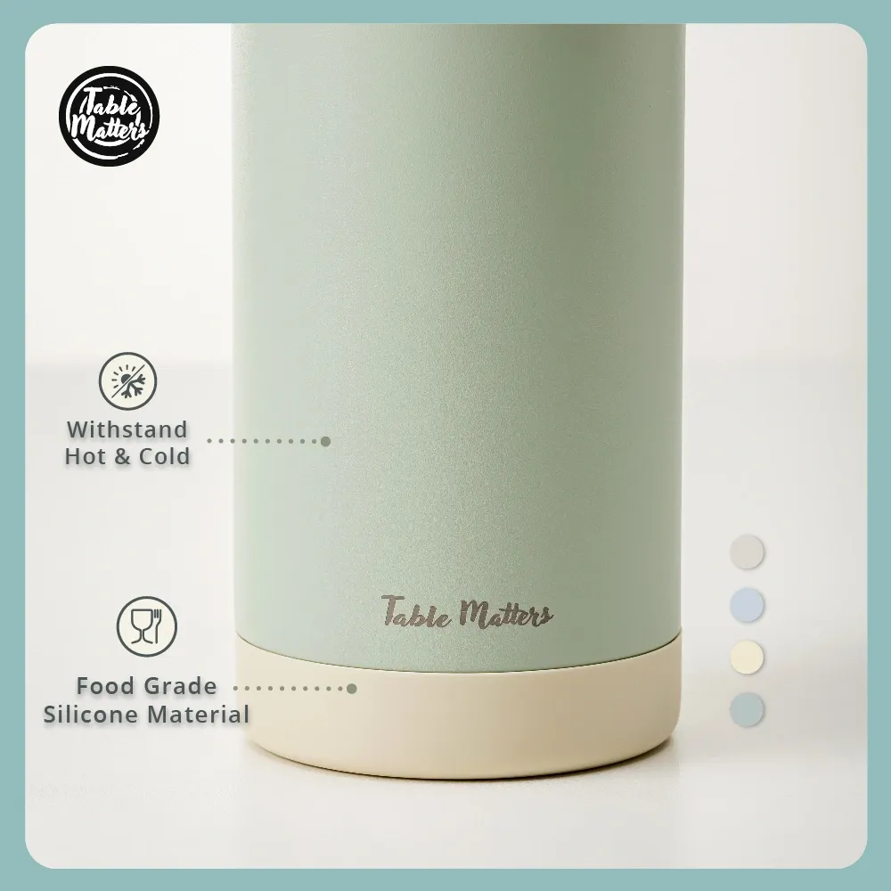 MAGSTIC - 24oz/700ml iPhone Magsafe Compatible Thermal Water Bottle with Sipping Straw Collection