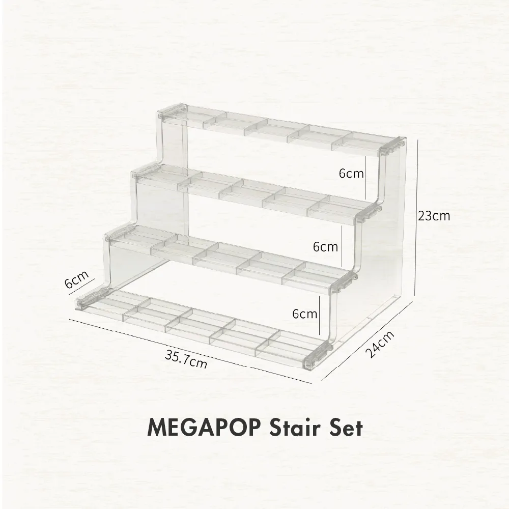 [HOUZE] MegaPop Display Cabinet Accessories | Shelf Divider, Display Cubes & Ladder Stand