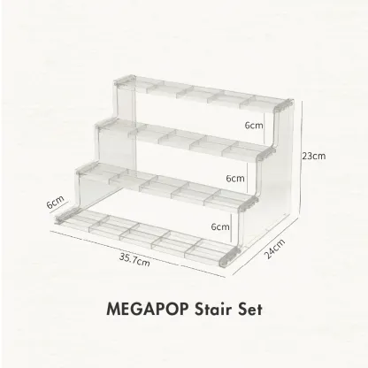 [HOUZE] MegaPop Display Cabinet Accessories | Shelf Divider, Display Cubes & Ladder Stand