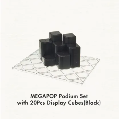 [HOUZE] MegaPop Display Cabinet Accessories | Shelf Divider, Display Cubes & Ladder Stand