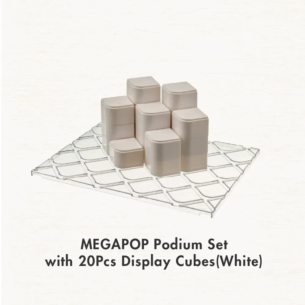 [HOUZE] MegaPop Display Cabinet Accessories | Shelf Divider, Display Cubes & Ladder Stand