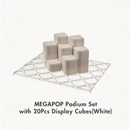 [HOUZE] MegaPop Display Cabinet Accessories | Shelf Divider, Display Cubes & Ladder Stand