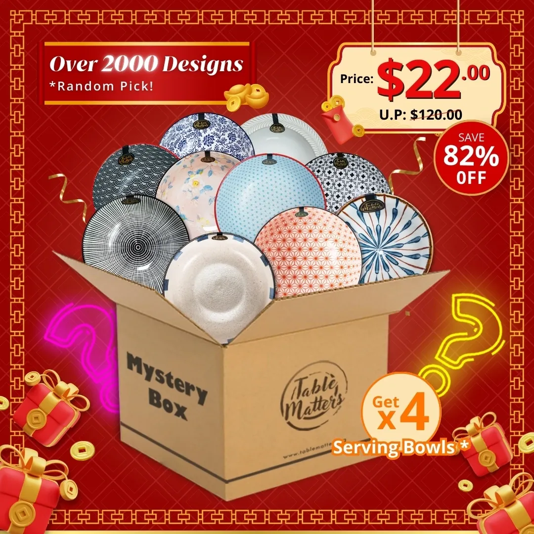 $22 4PCS MYSTERY BOX (Worth $120) - 4x Serving Bowls (Randomised)