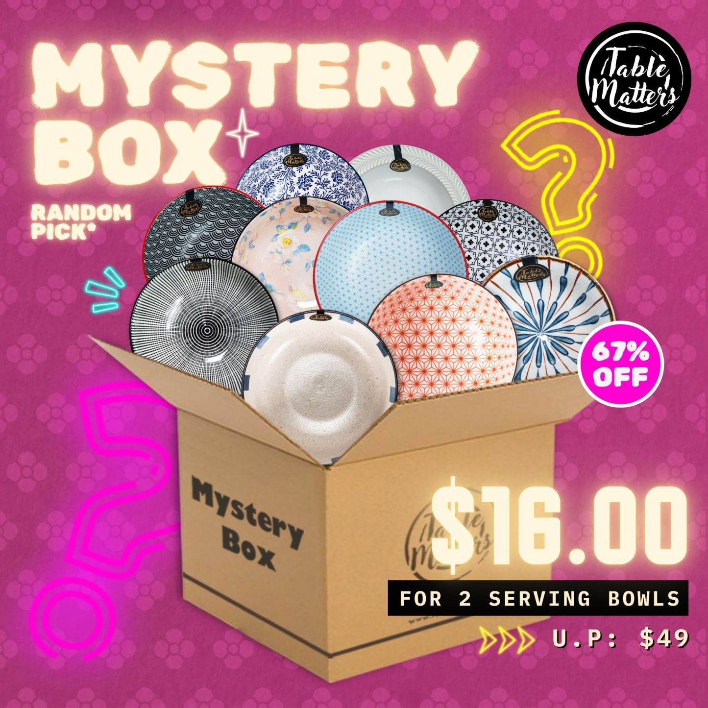 Mystery Box Special: 2x Serving Bowls 