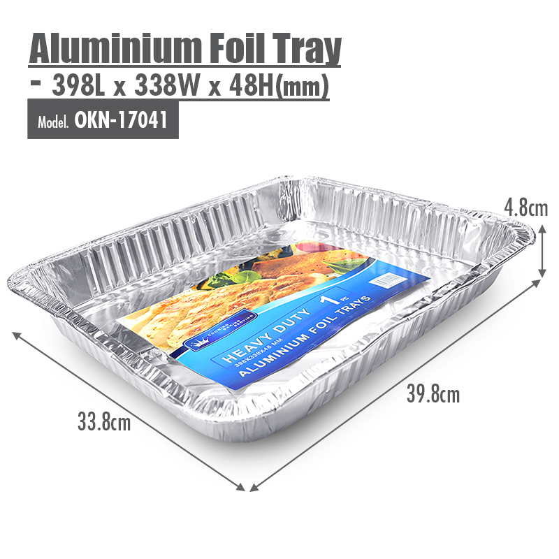 [6 For $9.90] Aluminium Foil Tray (Set of 4) - 220x158x50mm