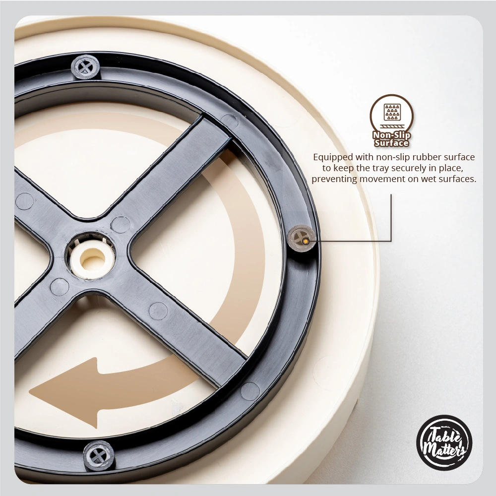 Pivot Lazy Susan 10 inch Turntable Tray - Cream
