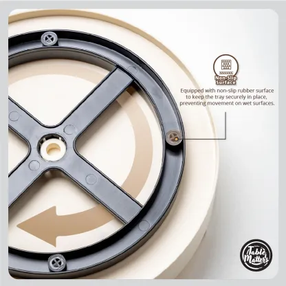 Pivot Lazy Susan 10 inch Turntable Tray - Cream