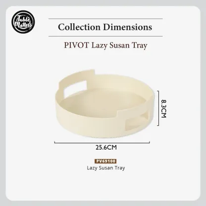 Pivot Lazy Susan 10 inch Turntable Tray - Cream