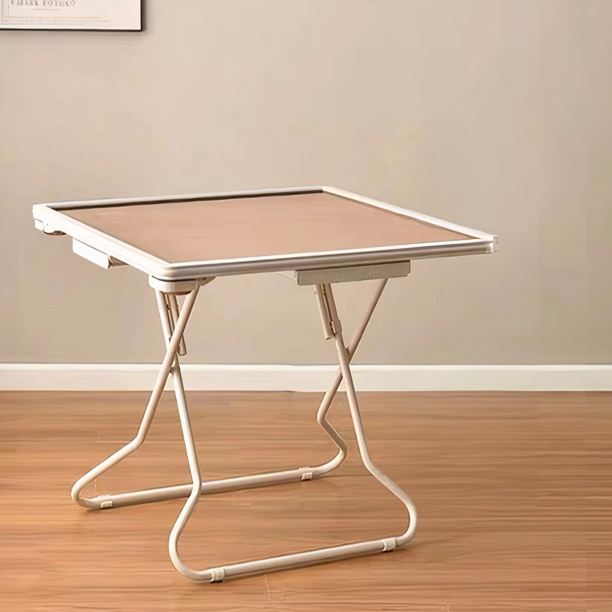 HOUZE - Zen Suede Mahjong Table 2 Color - Wooden | Foldable | Unique | Durable