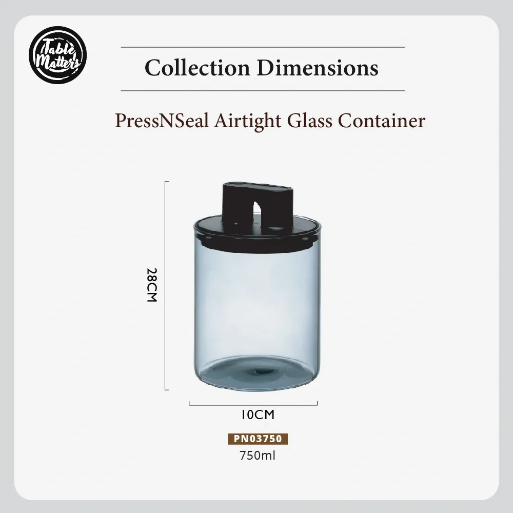 PressNseal Airtight Glass Storage Container Collection