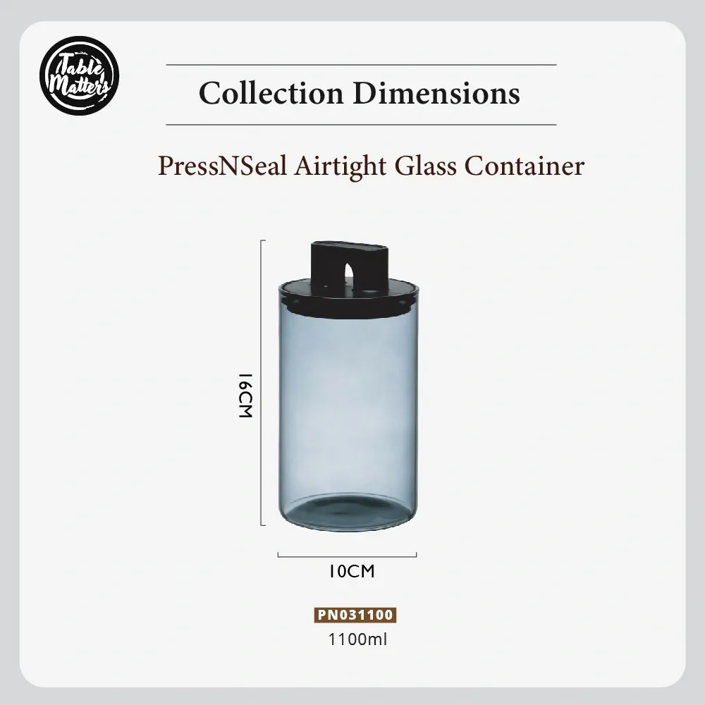 PressNseal Airtight Glass Storage Container Collection