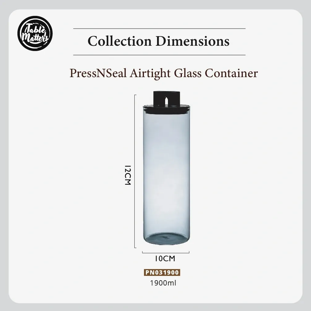 PressNseal Airtight Glass Storage Container Collection