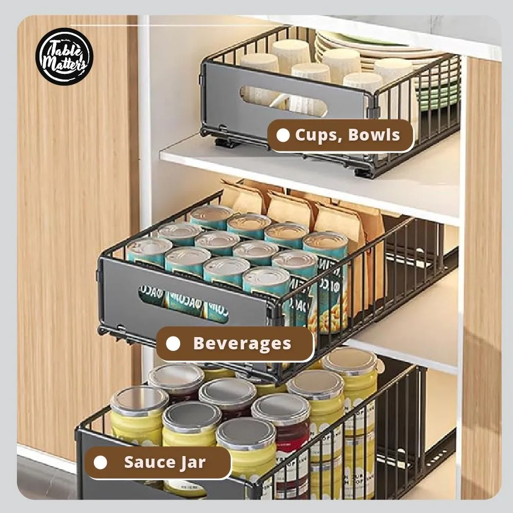 Slidey Drill-Free Pull-Out Cabinet Drawer
