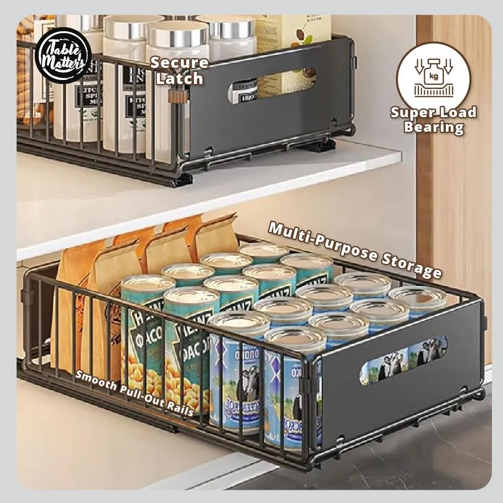 Slidey Drill-Free Pull-Out Cabinet Drawer