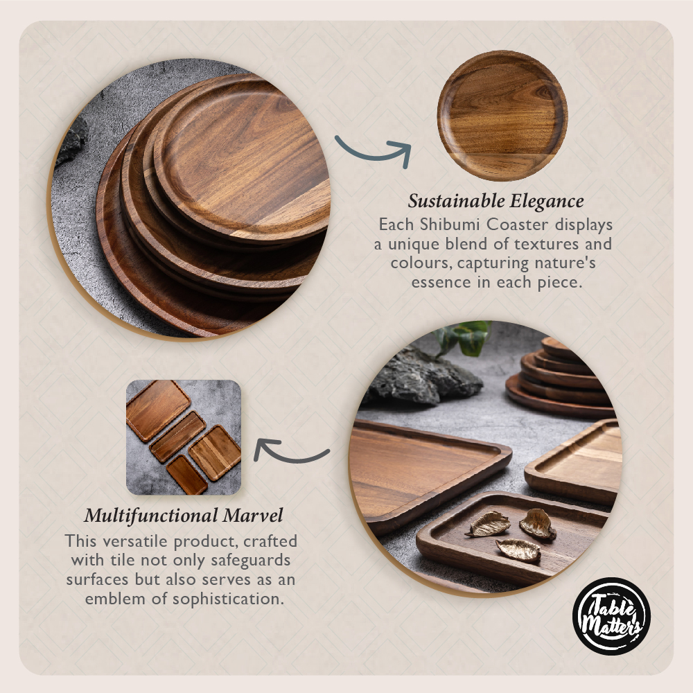 SHIBUMI Acacia Plate Collection