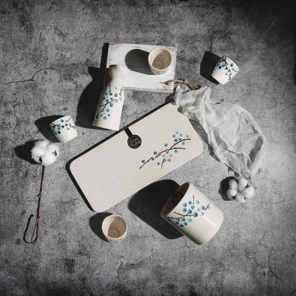 Tokkuri Blue 7PCS Sake Set