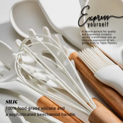Silic White - 12pcs Kitchen Cooking Utensil Set