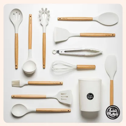 Silic White - 12pcs Kitchen Cooking Utensil Set