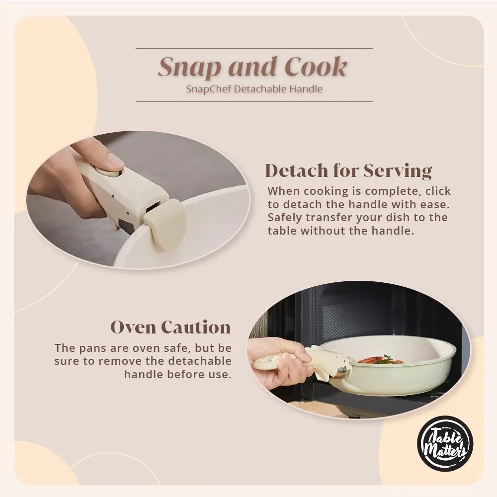 SnapChef Detachable Non-Stick Cookware Collection