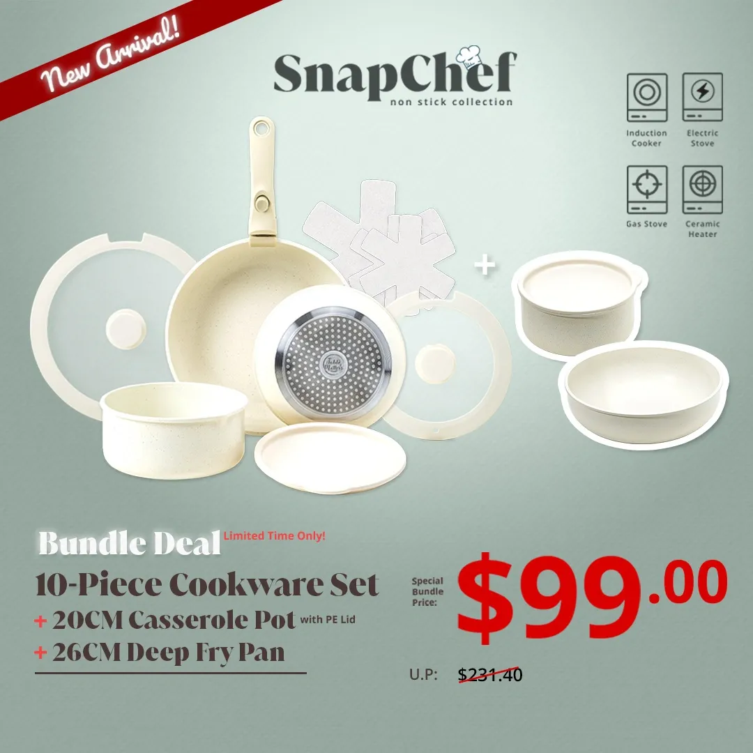 Bundle Deal - Snapchef 13-Piece Cookware Set
