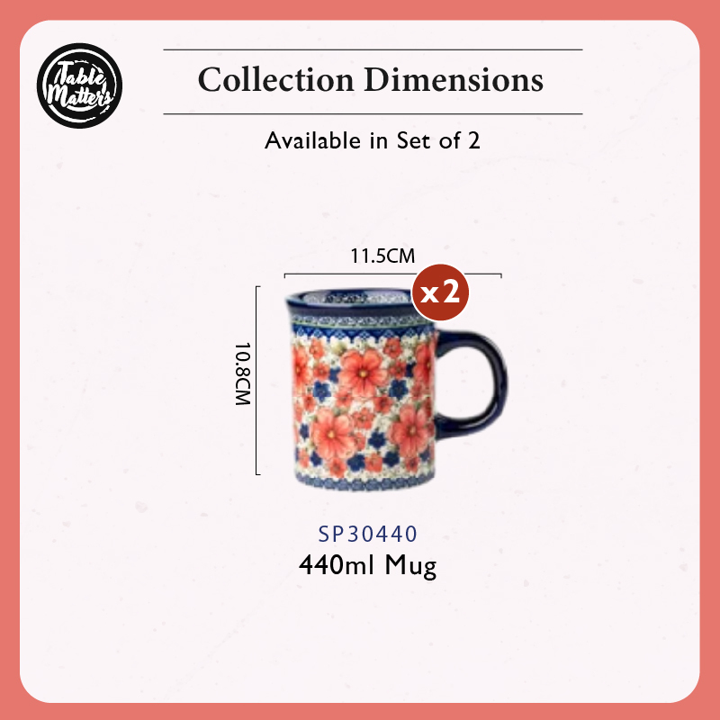[Table Matters] Snow Plum Dinnerware Set [Plate | Bowl | Mug | Utensil Holder]