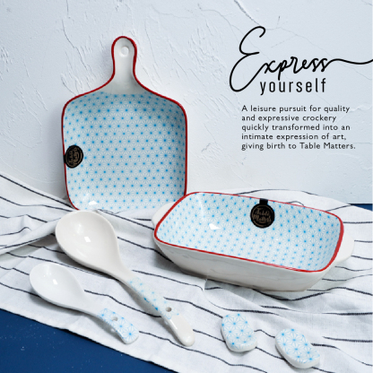 Starry Blue - Spoon and Serving Spoon