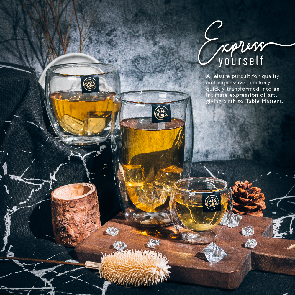 Bundle Deal - Double Wall Drinking Glass - Set of 2