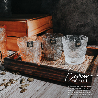 Bundle Deal - Taikyu Amber Glacier Whiskey Glasses (290ml/380ml)
