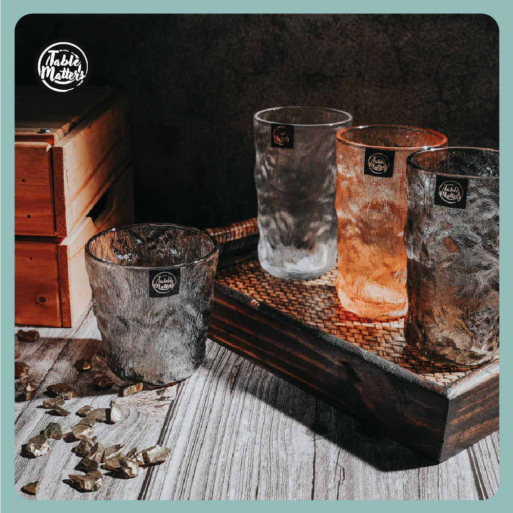 Bundle Deal - Taikyu Grey Glacier Whiskey Glasses (350ml/450ml)