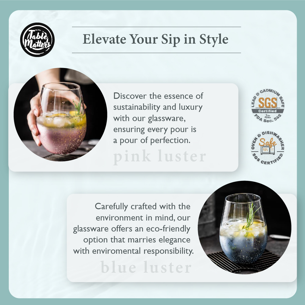 TAIKYU Pink Luster Beer Glass - 540ml