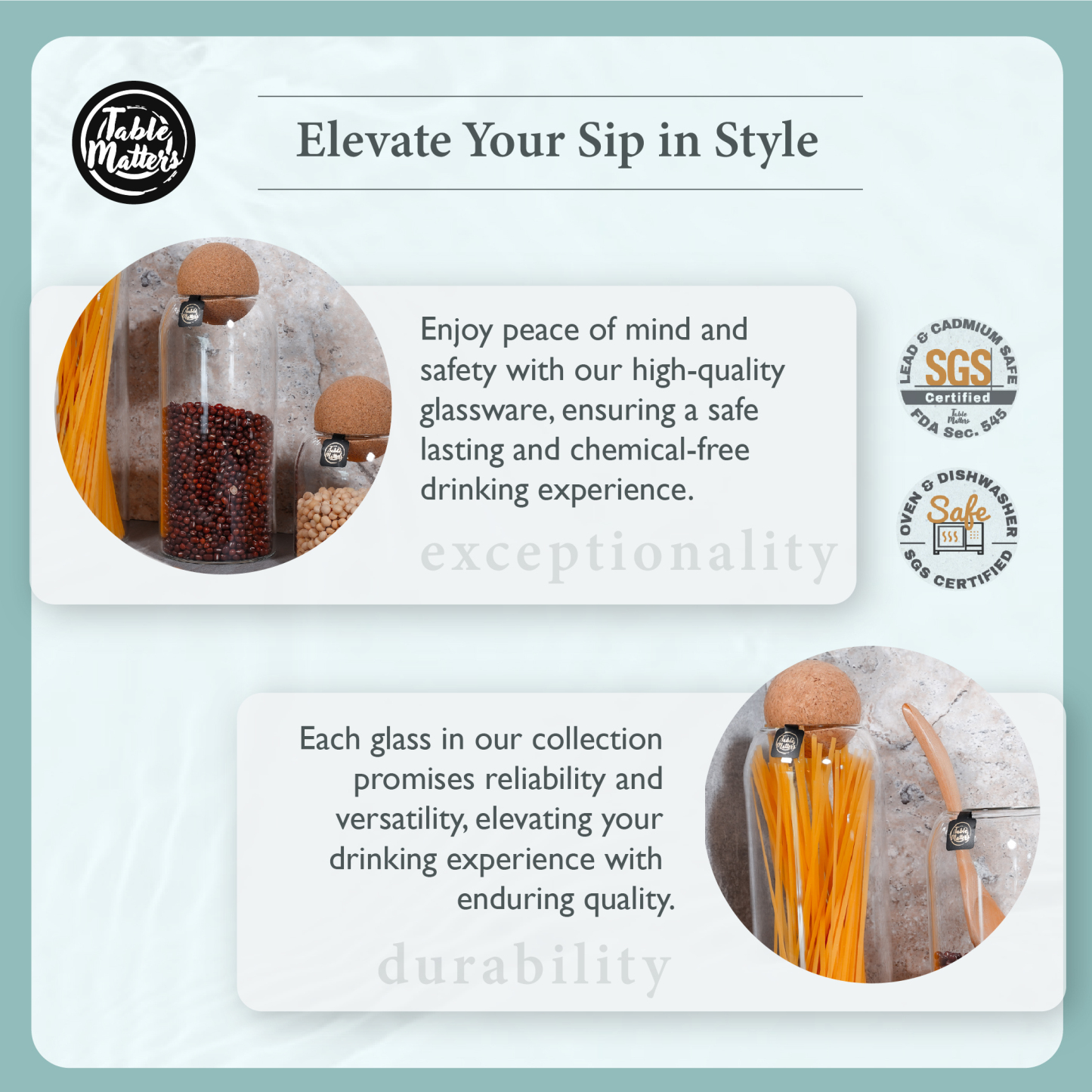 Taikyu Sealed Lid Storage Glass Collection
