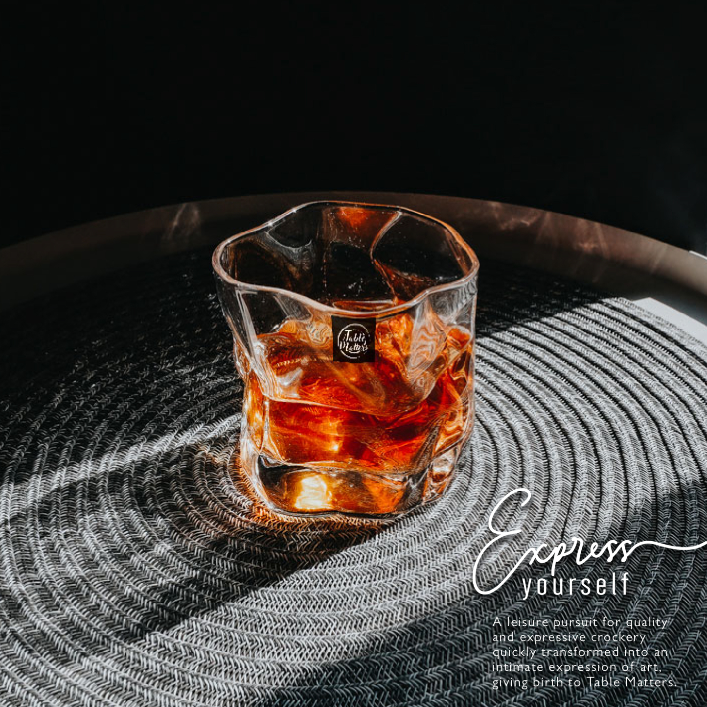 TAIKYU Textured Whiskey Glass - 300ml
