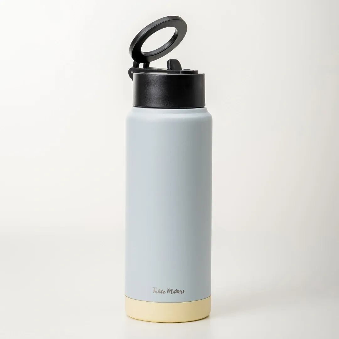 MAGSTIC - 24oz/700ml iPhone Magsafe Compatible Thermal Water Bottle with Sipping Straw Collection