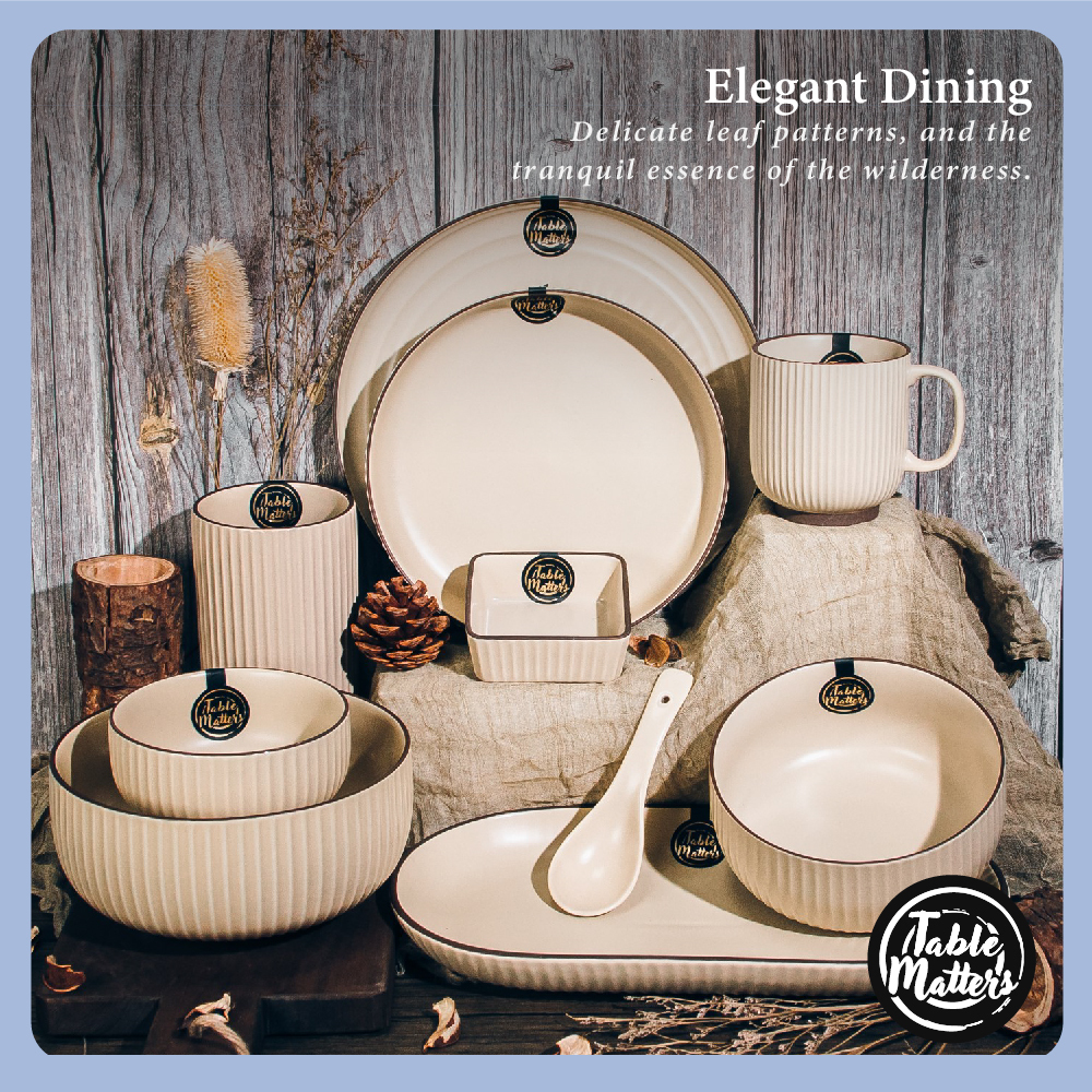 Bundle Deal - Tove Cream 10PCS Dining Set