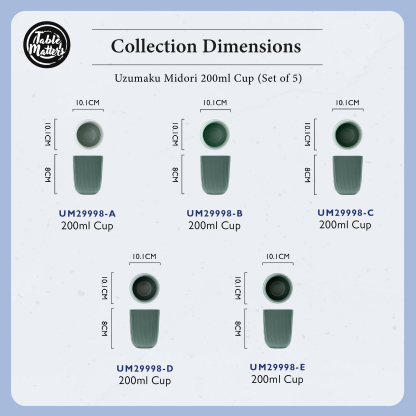 UZUMAKU Midori - 200ml Cup (Box Set of 5)