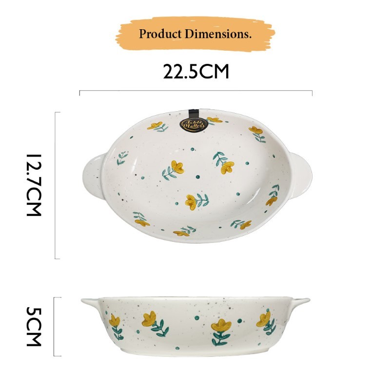 Wildflowers - 8.5 inch Baking Dish with Handles