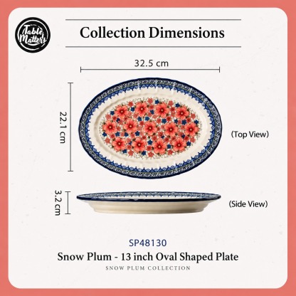 [Table Matters] Snow Plum Dinnerware Set [Plate | Bowl | Mug | Utensil Holder]