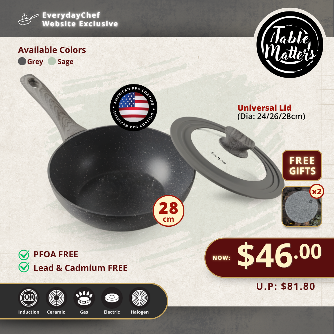 Everyday Chef: 28CM Wok + Lid Kit