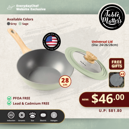 Everyday Chef: 28CM Wok + Lid Kit